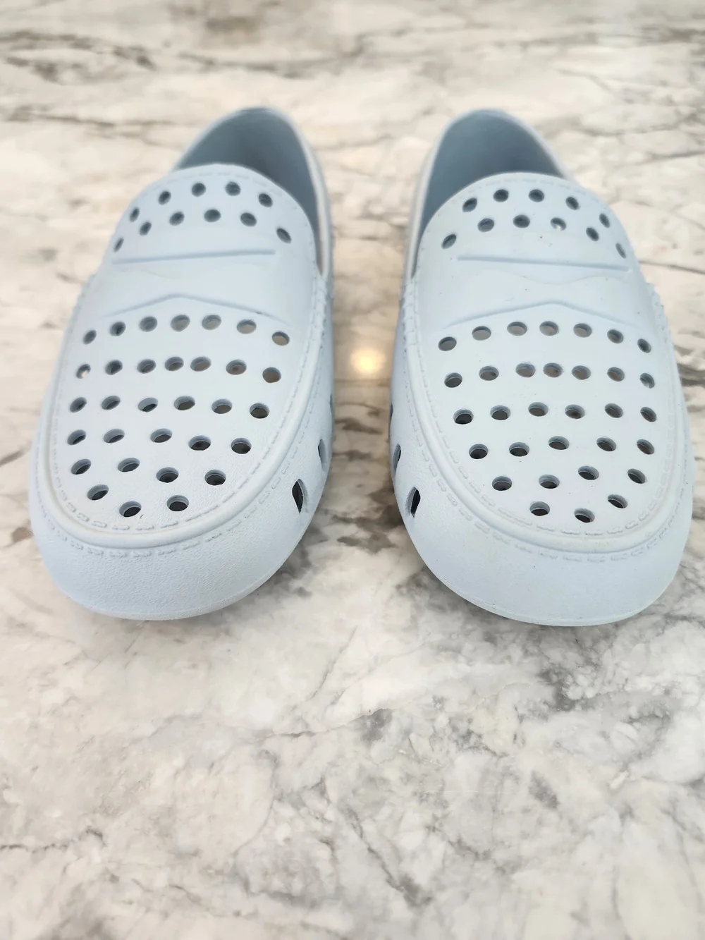 Floafers Country Club Kids Size 1 Light Blue Waterproof EVA Foam Penny Loafers